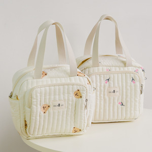 <span class=keywords><strong>Sac</strong></span> à dos de maternité multifonctionnel matelassé écologique en polyester brodé pour bébé nouveau-né – Grande Vente - Product Image 4