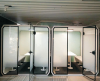 Cabine d'enregistrement mobile insonorisée moderne, entrepôt silencieux extérieur, salle de batterie personnalisée, pour diffusion en direct, KTV, bureau, pod, maison