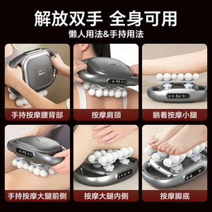 Lenovo <b>Massage</b> Gun Multi Head 10 Heads Brushless Motor 12 Speed Levels USB Rechargeable For Neck Muscle Relief Fitness - Product Image 5