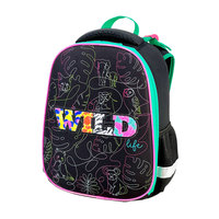 Sac à dos ergonomique unisexe pour enfants Haslor Cool Animal Doodle Print, design tendance, fermeture éclair, fabricant OEM