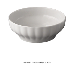 Napoli Ribbed Salad Bowl 17 cm - Product Image 3