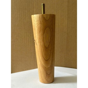 Pieds de canapé modernes en bois d'hévéa, fabrication vietnamienne, 55*62*62mm, installation facile, pour meubles de cuisine, salle à manger, chambre et salon - Product Image 1