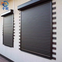 Persiana Enrollable Moderna de Aluminio con Motor Eléctrico, Aislamiento Térmico y Liberación Manual de Emergencia para Hoteles y Dormitorios