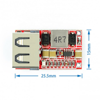 Haute efficacité 97.5% DC DC Buck Module voiture carte de chargeur USB 6-24V 5V3A pour téléphones mobiles téléphone portable chargeant le produit IC