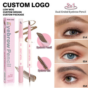 Lápiz de Cejas 2 en 1 de Doble Punta con Tinte en Gel, Resistente al Agua y de Larga Duración, con Logotipo Personalizado y Marca Privada - Product Image 1