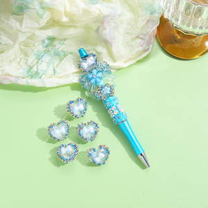 ลูกปัดอะคริลิคทำมือรูตรงลายดอกไม้รูปผีเสื้อสำหรับงานอุตสาหกรรมเครื่องประดับขนาด 20 มม. หลากสี ใช้สำหรับปากกาลูกลื่น - Product Image 6