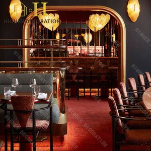 <span class=keywords><strong>Comptoir</strong></span> de présentation de nourriture de porte en verre de qualité commerciale de meubles de restaurant chinois de luxe de style parisien - Product Image 4