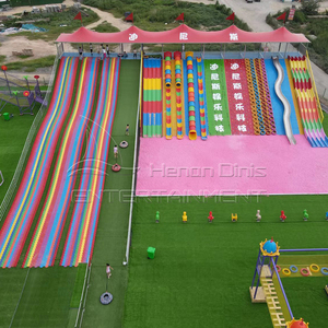 Toboggan arc-en-ciel toboggan coloré Internet célèbre paysage extérieur patinage à roulettes équipement d'amusement non alimenté à vendre - Product Image 3