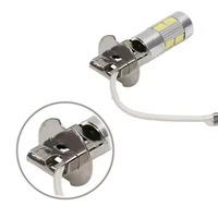 Ampoules LED H1 H3 6000K blanches super lumineuses haute puissance 10-SMD 5630 pour feux de brouillard de voiture, feux de jour DRL, lampe automobile, accessoires de voiture (1 pièce)