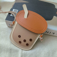 Kawaii Mini porte-monnaie sacs à main cadeaux thé au lait cuir PU enfants petits sacs pour tout-petits filles sac à bandoulière