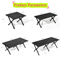 Table d'extérieur robuste, stable, résistante à l'usure, pliable, en acier au carbone, design moderne, pour le camping, le pique-nique, les meubles d'extérieur