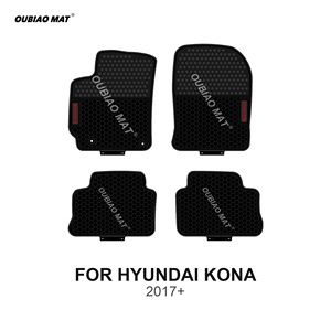 Tappetini per Auto Compatibili con <span class=keywords><strong>HYUNDAI</strong></span> <span class=keywords><strong>KONA</strong></span> 2017+, Rivestimenti in PVC Facili da Pulire - Product Image 1