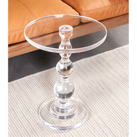 Transparenter Acryl-Luxus-Couchtisch mit Klarem Design für Esszimmer, Wohnzimmer, Sofa-Ecke, Hotel-Dekoration, Modernes Design