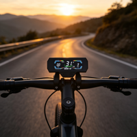 H3C Saklar Elektronik Komputer Sepeda Listrik untuk Sepeda Jalan Raya Ebike IP65/67 Tahan Air Pemasangan di Stang Penggerak Langsung Berkabel