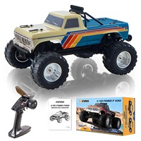 Voiture télécommandée FMS 1:10 Ford F100 RS noire et jaune, modèle de drift tout-terrain sans balais, jouet RC