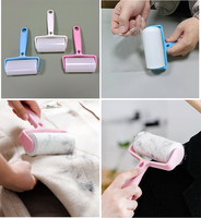 Tragbare Silikon-Klebe bürste Wasch bare Kleidung Saubere Walze und wieder verwendbare Boden reinigung Kleber olle Neuheit Geschenke