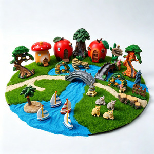 Adornos de Jardín en 3D, Miniaturas de Resina, Paisaje en Miniatura, Casa de Muñecas Hecha <span class=keywords><strong>a</strong></span> Mano - Product Image 4