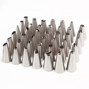 Wanlihao 48pcs Stainless Steel Cake Piping Nozzles <strong>Set</strong> for Cream Decorating <strong>Baking</strong> Essential Tools <strong>Set</strong> - Product Image 1