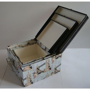 กล่องของขวัญทรงสี่เหลี่ยมสามชิ้นสไตล์วินเทจ ชุดกล่องของขวัญสวยงาม ปรับแต่งได้ตามความต้องการ - Product Image 2