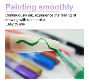 Stylo de vernis à ongles 3D, 1 pièce, dessin, style Graffiti, bricolage, peinture à pois, outil de manucure - Product Image 5