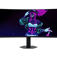 Nouvel écran d'ordinateur LED ultra-large 34 pouces 4K75Hz HDR avec support rotatif réglable en hauteur, double DP, double affichage pour bureau professionnel
