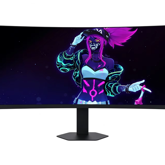New 34 Inch UltraWide 4K75Hz HDR LED Computer Monitor Height Adjustable Rotating Stand Dual DP Dual Business Office Display
