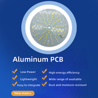 Circuit imprimé de bureau en aluminium personnalisé OEM avec éclairage LED, conforme à la norme RoHS, assemblage de circuit imprimé pour ampoule, épaisseur de 1,6 mm