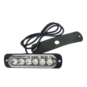 Ap JCD013 <span class=keywords><strong>Moto</strong></span> & Voiture Rouge Bleu LED Avertissement Stroboscopique Lumière <span class=keywords><strong>6V</strong></span> 18W Montage Universel Nouveau Style Mid-Grid Feu arrière - Product Image 1