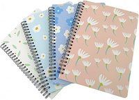 Cahier de notes anglais A5 personnalisé étanche 60 feuilles avec coque givrée Cahier d'exercices à reliure spirale Journal pour l'école