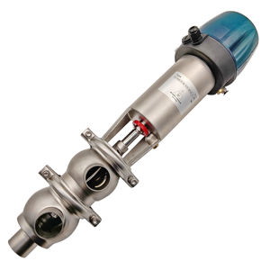 Высококачественная 1-дюймовая санитарная нержавеющая сталь SS316L SS304 SMS 21 модель пневматического реверсивного клапана стыковой сварки с головкой управления 24 В - Product Image 1