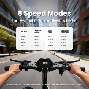 Trottinette électrique 60V E7 Pro pliable, étanche, double suspension, autonomie 65-75 km, 150 kg, moteur brushless 2400W, vitesse maximale 75 km/h - Product Image 5