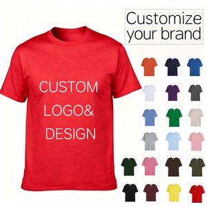 Camisetas Personalizadas al por Mayor con Logotipo Serigrafiado para Hombre y Mujer, Cuello Redondo, Proveedor de Moda Casual, Camisetas Suaves para Uso Diario - Product Image 1