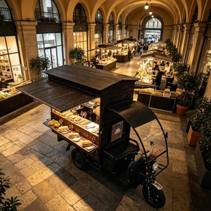 Carrito de Comida Rápida Personalizable para <span class=keywords><strong>Arroz</strong></span> Frito, Pollo Frito y Bebidas, Carrito Eléctrico Comercial Multifuncional para Comida Especializada - Product Image 5