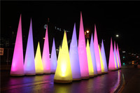 Colonne lumineuse gonflable à LED pour mariage, Tube de lampes avec Logo personnalisé