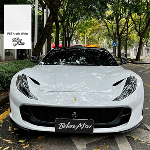 Super Crystal Piano blanco PET Car Wrap película de vinilo PVC coche vinilo pegatina Aire Libre Película autoadhesiva - Product Image 4