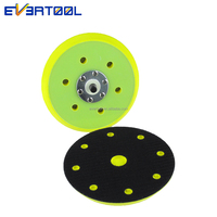 EVERTOOL Disque de ponçage DA 150 mm à profil bas pour finition, polisseuse à bord flexible D.A. Plaque de support antidérapante avec connexion de 5/16 pouces