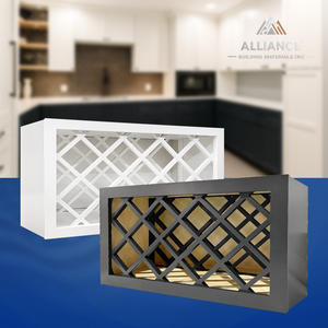 WRC3018 Mueble de pared para botellas de vino para cocina, modelo estándar estadounidense, mueble de pared de madera, ideal para apartamentos, casas y alquileres - Product Image 1