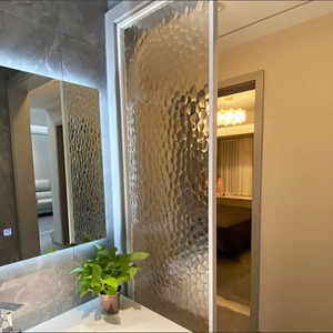 Mosaïque industrielle au jet d'eau Carrelage de verre décoratif Cloisons de salle de bain avec porte en libre-service Panneaux de revêtement en métal - Product Image 4
