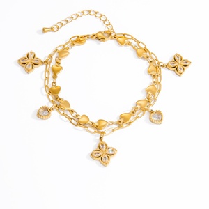 Pulsera de Eslabones de Acero Inoxidable Hecha a Mano con Colgante Individual DIY, Joyería de Oro de 18K, Amuleto de Moda para Aniversario - Product Image 5