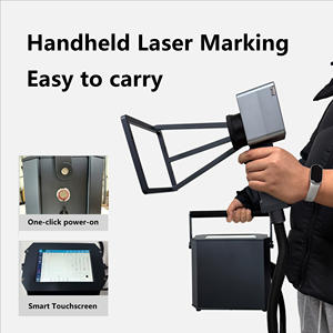 Machine de marquage laser portable en acier inoxydable, machine de marquage de pneus portable, machine de gravure sur métal à fibre optique 20w 30w 50w - Product Image 3