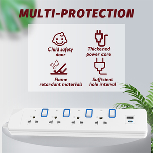 Thái Lan Việt Nam <span class=keywords><strong>3</strong></span> 4 5 cách USB điện chì Dải điện mở rộng cáp Ổ cắm ổ cắm với cá nhân chuyển đổi - Product Image 3