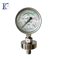 Manomètre à diaphragme en acier inoxydable DaChengYiBiao YTP-100F 100 mm, IP65, 0~600 bars, montage axial, pétrochimie, directement de l'usine
