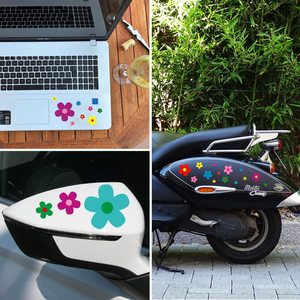 花ホームデコレーション車ステッカーセット自転車オートバイバススクータービニール防水環境に優しいアンチUVステッカー - Product Image 4