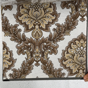 280cm Width Classic European <strong>Damask</strong> Design Black White Color Woven 100% Polyester Textured Interior Decor Jacquard Wall Covering - Product Image 6