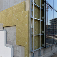Panneau d'isolation acoustique en laine de roche absorbant le son pour le contrôle du bruit dans les écoles, les hôpitaux, les bureaux et les studios