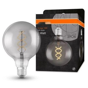 Lampada a globo LED E27 5W 1800K 125mm vintage fumé, ideale per la decorazione e la creazione di ambienti accoglienti. - Product Image 1