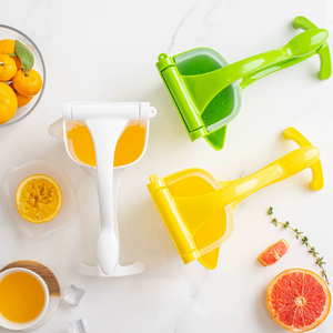 Elettrodomestici da cucina a mano pressa <span class=keywords><strong>manuale</strong></span> in plastica riciclata corpo pomodoro frutta arancia spremiagrumi spremiagrumi estrattore per uso domestico - Product Image 2