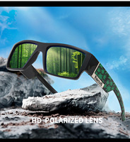 Lunettes de moto polarisées, lunettes de soleil de pêche, protection UV400, lunettes de sport unisexes, lunettes de soleil hip-hop pour hommes