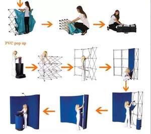 Espositore Pop-up 3m * 2.25m espositivo facile da montare sfondo Pop-up - Product Image 2