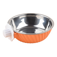 Gamelle suspendue en acier inoxydable en spirale personnalisable, double usage, anti-renversement, pour chats et chiens – Vente directe usine